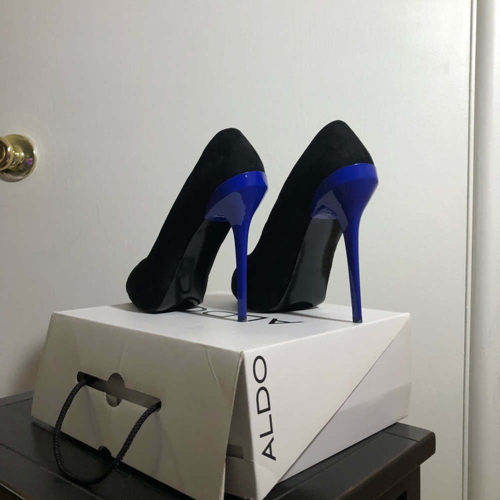 COPY - Aldo Beautiful black Heels (blue) Size 8